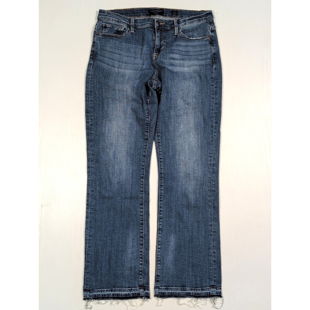 Lucky Brand Easy Rider Flare Jeans Womens 12/31 Medium Wash Retro Boho Denim